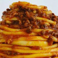 Prosciutto Ragu' (Special) · Prosciutto di Parma and onions slowly cooked in tomato sauce