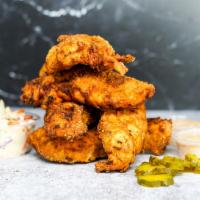 5 Tendies Tenders · Five pieces of Tendies’ famous jumbo, buttermilk herb marinated, double hand-breaded chicken...