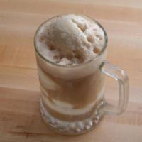 Large Root Beer Float · Two scoops of rich vanilla ice cream with root beer.