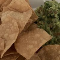 Guacamole · Avocado, onions, lime and jalapeÃ±o. Served with corn tortilla chips.