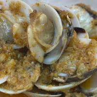 Clams  · By the 1/2 pound(pre-cooking weight) tossed in your choice of Cajun Butter Spice Level - Mil...