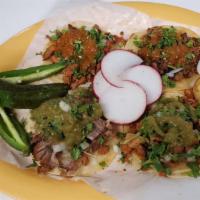Regular Tacos(Street Taco) · (Choice of Meat)
Onion, Cilantro and Salsa