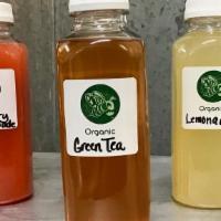 Organic Chilled Green Tea · Unsweetened, house brewed Organic Green Tea