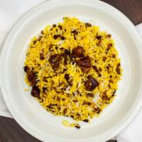 Lentil Specialty Rice · Addas polo. Rice with lentils, raisins and dates