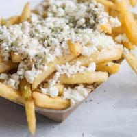 Feta Street Fries · fresh potato fries, covered with Feta cheese and Parsley