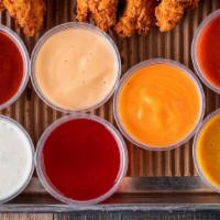 Dipping Sauces · Homemade Ranch. Buffalo. Honey Mustard. Carolina BBQ. Chili Honey. Cheese Sauce. Bruxie Sauc...