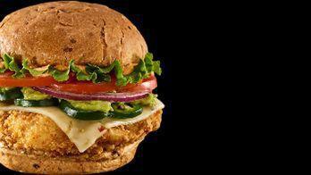 Classic Grilled Chicken Sandwich · 470 calories. Grilled chicken breast, lettuce, tomatoes, red onions, pickles, mayo, toasted ...
