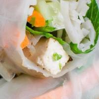 Om Tofu Roll (2 Pieces) · Wrapped in rice paper with tofu, lettuce, noodles, and bean sprouts. Served with peanut sauce.
