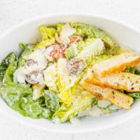 Caesar Tradizionale · Romaine lettuce, homemade caesar dressing croutons, parmigiano - reggiano.