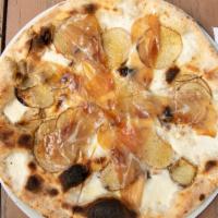 Patate E Speck Pizza · Your choice of pizza crust served with mozzarella (Mozzarella Fiordilatte), roasted potatoes...