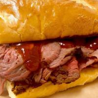 Tri Tip Sandwich · Thinly Sliced Tri Tip on a Toasted Roll