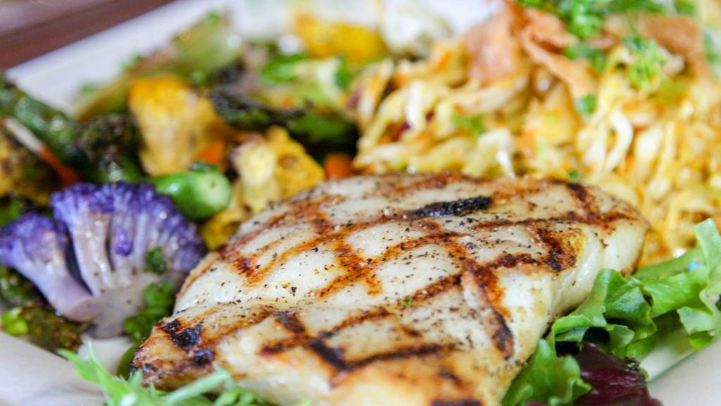 Grilled Local Fish Of The Day · Include your choice of two sides.
