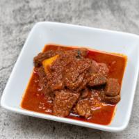 Burmese Lamb Curry With Potatoes · Stewed lamb cubes and potatoes cooked with Burmese curry.