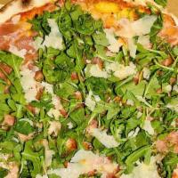 Marinara Pizza · Vegetarian. Tomato sauce, garlic, oregano.