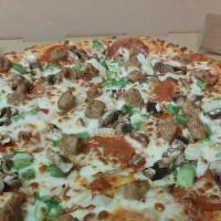 Combination Pizza X-Large · 5 topping mix vegi & meat