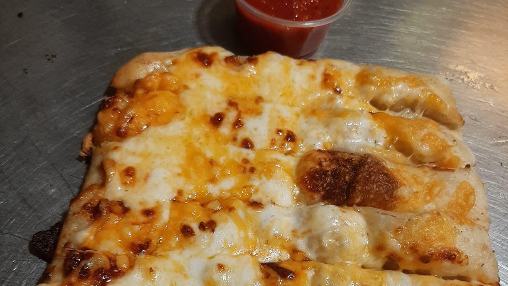 Stuffed Cheezy Brd · Stuffed with Cheese & topped with Blended cheese