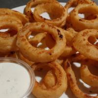 Onion Rings Lg · Oven backed
