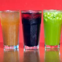 Aguas Frescas · Daily: horchata (rice water), jamaica (hibiscus water), tamarindo (tamarind water). Special ...