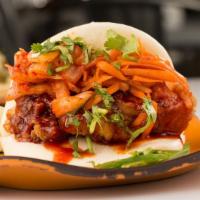 Korean Fried Chicken · Kimchi, laughing bun, jalapeño, cilantro