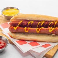 Jumbo Hot Dog · 1/4 pound all-beef Kosher hot dog served on a warm bun with choice of toppings