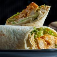 Chicken Buffalo Wrap · Wrap with buffalo chicken, lettuce, tomatoes and your choice of bread.