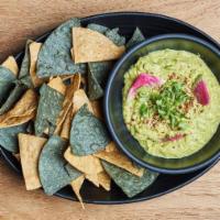 Guacamole And Chips · avocado, jalapeño, red onion, cilantro, lime (GF, NF)