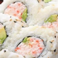 California Roll · Cucumber, avocado, and krab meat.