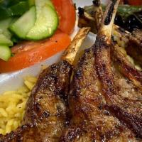 Lamb Chop Plate · Four pieces of lamb chops professionally marinated.
