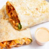 Grilled Chicken Wrap · Chicken marinated with special spices and vegetables, served in a wrap.