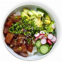 Standard Bowl · Your choice of protein with cucumber, radish, pickled ginger, seaweed crisps, scallions, and...