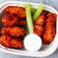 Buffalo Wings · The classic tangy and creamy buffalo sauce we all love. Comes with celery sticks and the dip...