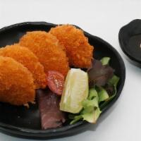 Potato Croquette · All vegan, sweet potato with tonkatsu sauce
