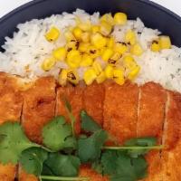 Chicken Curry Bowl · Chicken cutlet, red ginger, corn w/ Japanese curry