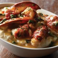 Lobster Mashed Potatoes · 1 1/4 lb live Maine lobster
Removed from the shell
Chopped and sautéed in butter, charred sc...