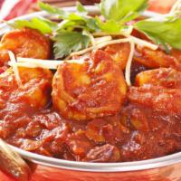 Fish Vindaloo · Delicious fish and potatoes in hot spicy sauce.