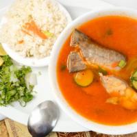 Sopa De Bagre · Cat fish soup.