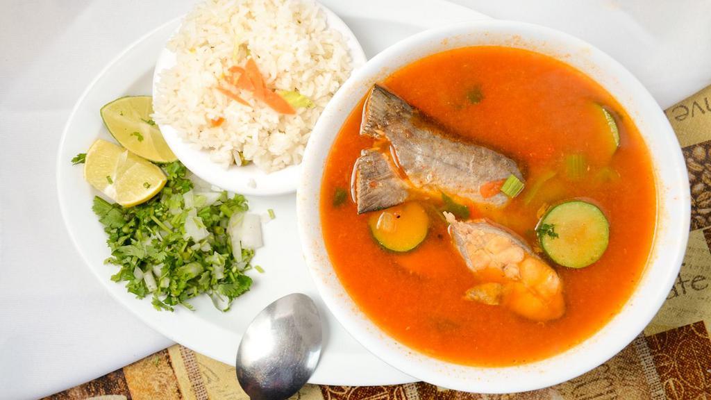 Sopa De Bagre · Cat fish soup.