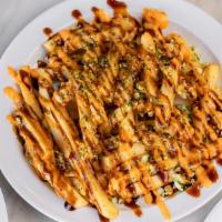Noke Fries · garlic, nori, unagi sauce, spicy aioli
