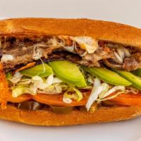 Tortas · Choices of meat: Asada, Pastor, Chicken, Milanesa. With mayonnaise, chopped onions, pickled ...