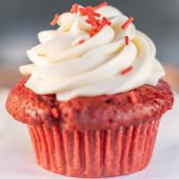 Red Velvet Cupcake · Red velvet cake with decadent cream cheese frosting.