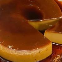 Flan · Artisanal Flan made with our family recipe.