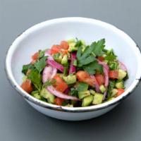 Shepherd Salad · (V/GF) Organic tomato, cucumber, marinated onion, mint, parsley, s’rug, lemon juice, olive oil