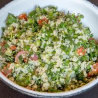 Tabouleh · (V/GF) Classic parsley & mint salad, gluten free organic quinoa, tomato, fresh herbs, sumac,...