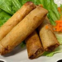 Chả Gio · 4 pieces of fried pork & shrimp egg rolls.