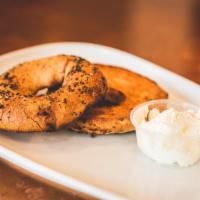 Gluten-Free Bagel · Served with choice of cream cheese or house made jam.