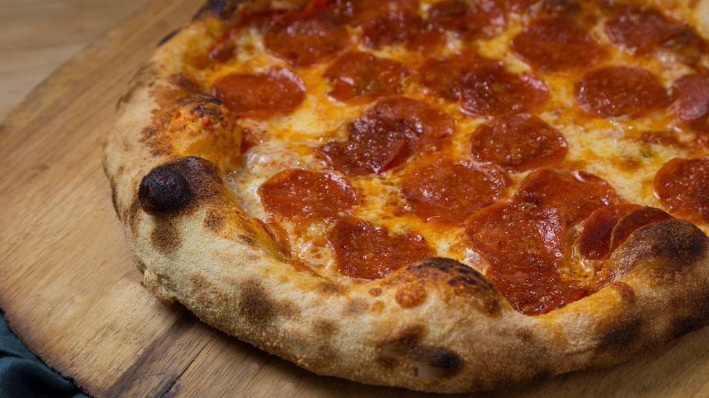 Pepperoni Pizza | Lunch · Pepperoni, mozzarella and oregano in our homemade style tomato sauce.