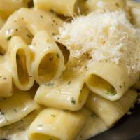4 Cheese Pasta · Parmesan, pecorino Romano, fontina and gorgonzola cheese in a cream sauce. Suggested noodle:...
