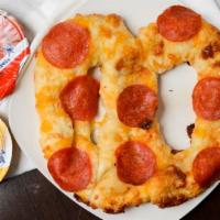  Pepperoni Twist · Pizza meets pretzel when we top our classic pretzel with pepperoni and our three-cheese blen...