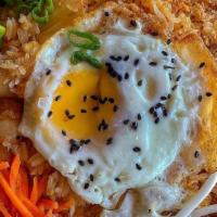 Kimchi Fried Rice With Pork Belly · Special fried seasoned with the spicy flavor from Korean popular kimchi and delicious pork b...