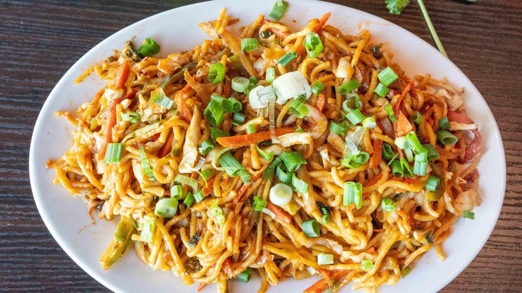 Vegetable Chow Mein Home · Vegetarian. Stir fried noodle with vegetable cooked with Himalayan herb and spice.
